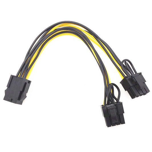 6pin To Dual 8pin Graphics Card Power Supply Line