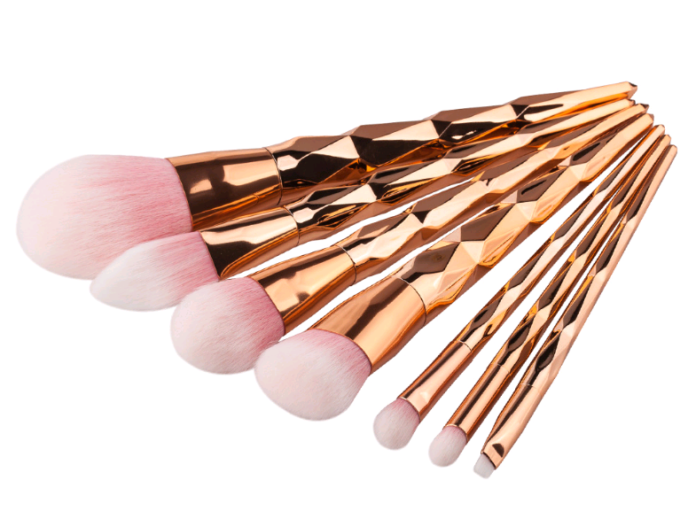 7 makeup brushes, makeup tools, diamond makeup brush foundation brush