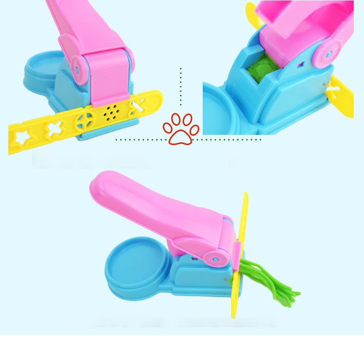 7-piece Set Of 3D Color Clay Clay Tool Plasticine Noodle Machine