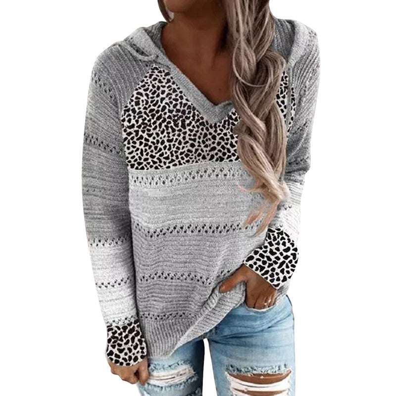 Ladies Color Block Sweater Top - globaltradeleader