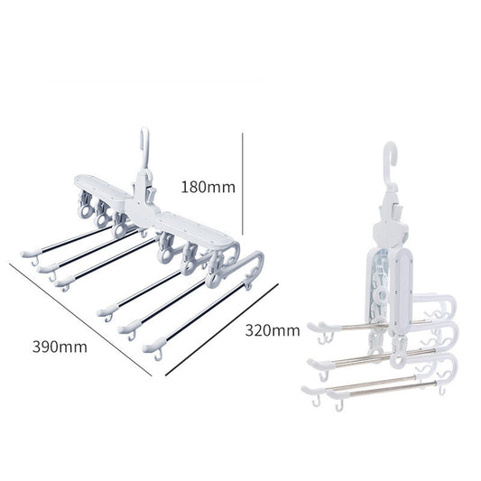 Folding Pant Rack Pant Clip Retractable Wardrobe Storage Rack Finishing