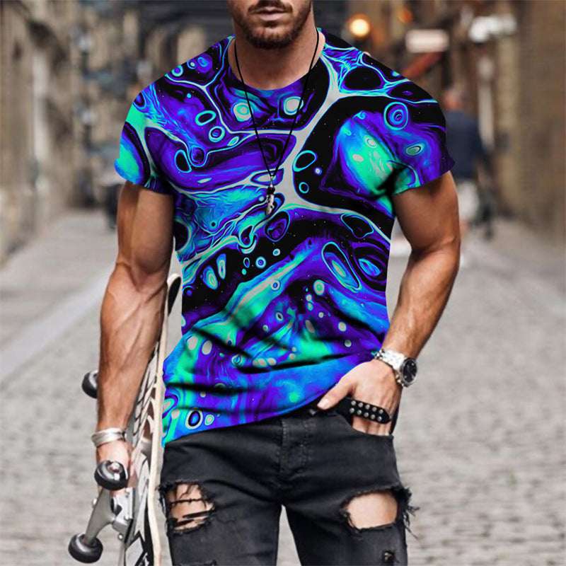 Men 3D Graphic Casual T-shirt - globaltradeleader