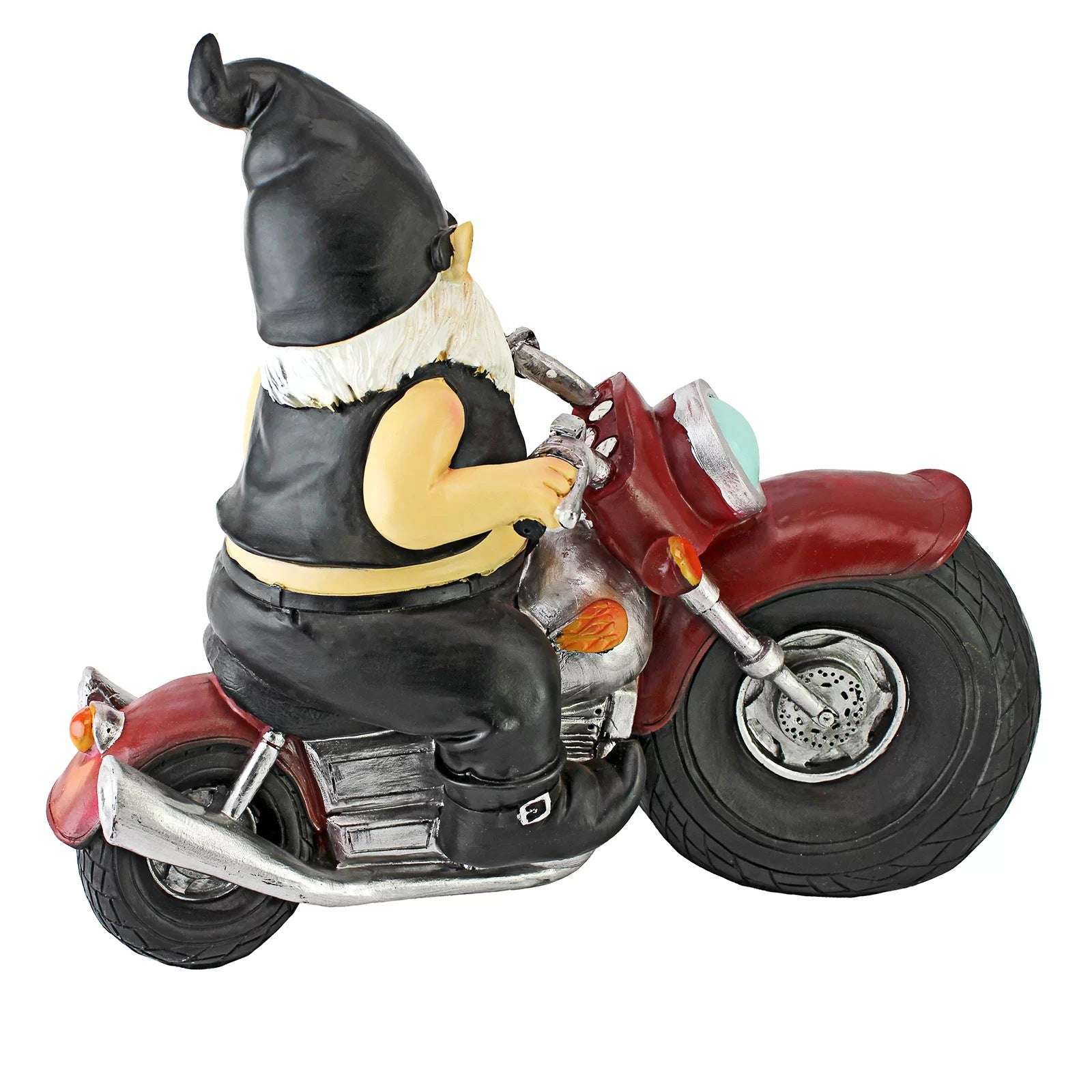 New Garden Riding Motorcycle Gnomish Resin Ornament