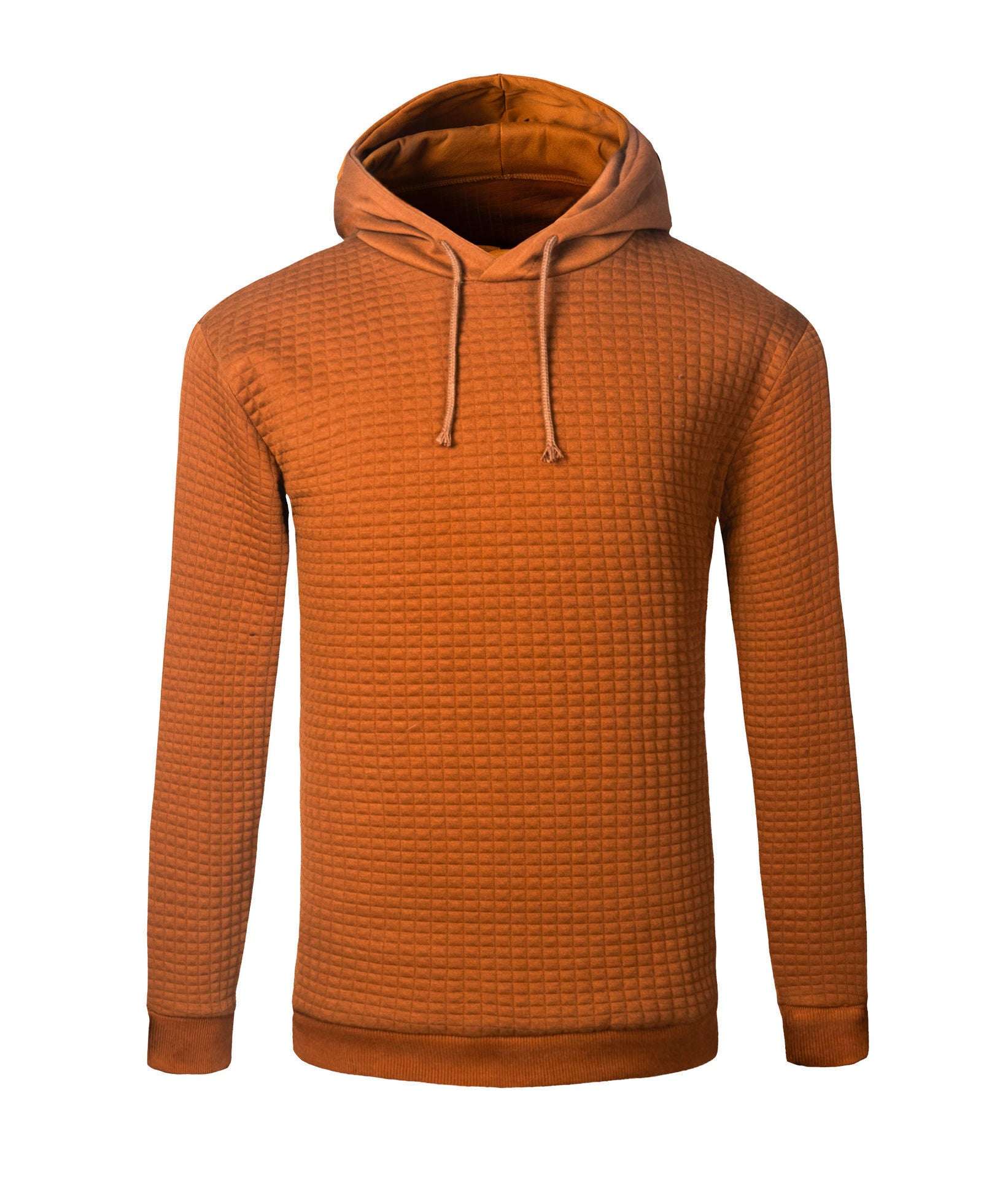 Men's Jacquard Sweater Long-sleeved Hoodie Warm Color Hooded Sweatshirt Jacket - globaltradeleader