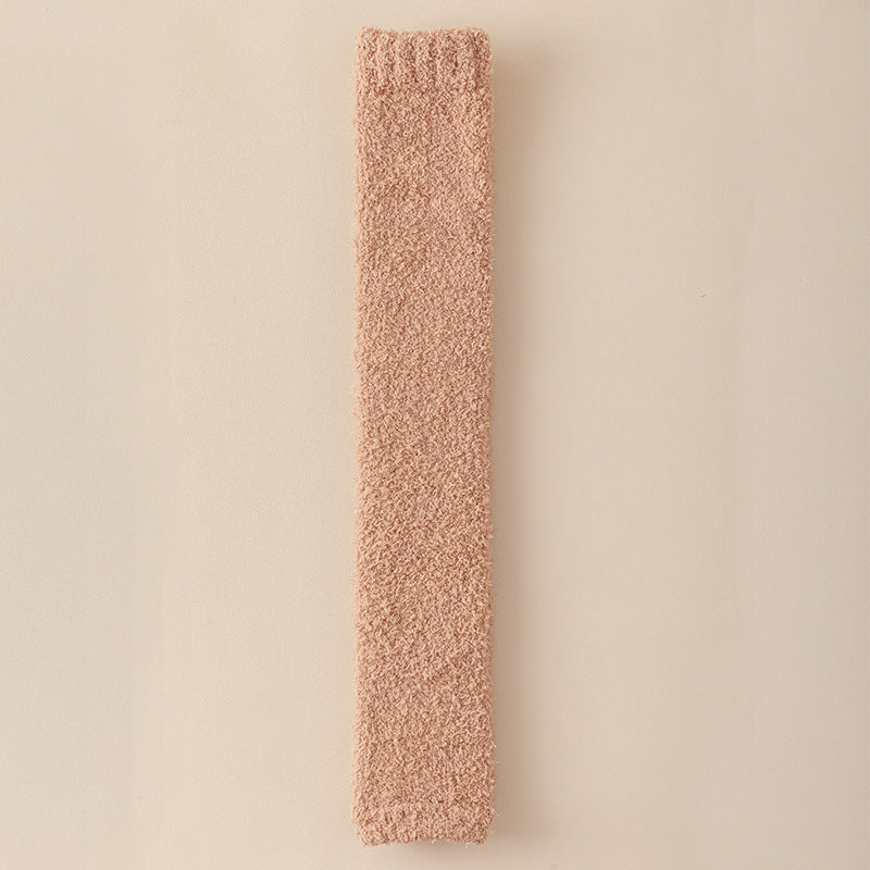 Winter Warm Plush Socks Women Dual-purpose Protection Heel And Knee Sock For Olds - globaltradeleader