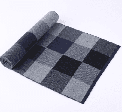 Men's scarf wool plaid scarf scarf winter scarf processing wholesale gift ladies knitting stitching