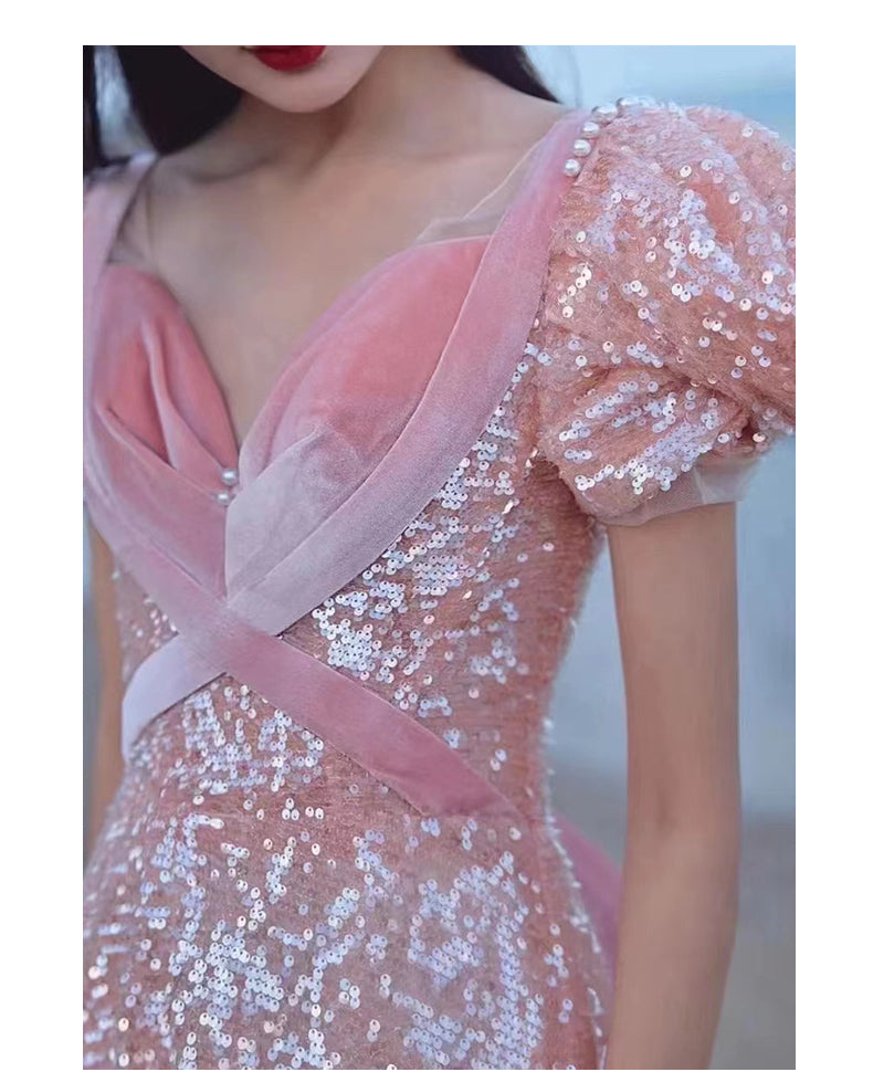 Pink Evening Dress For High End Luxury Women - globaltradeleader