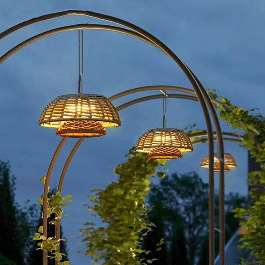 Outdoor Chandelier Garden Lamp Hanging Exposed Table Lamp Pavilion Chandelier - globaltradeleader