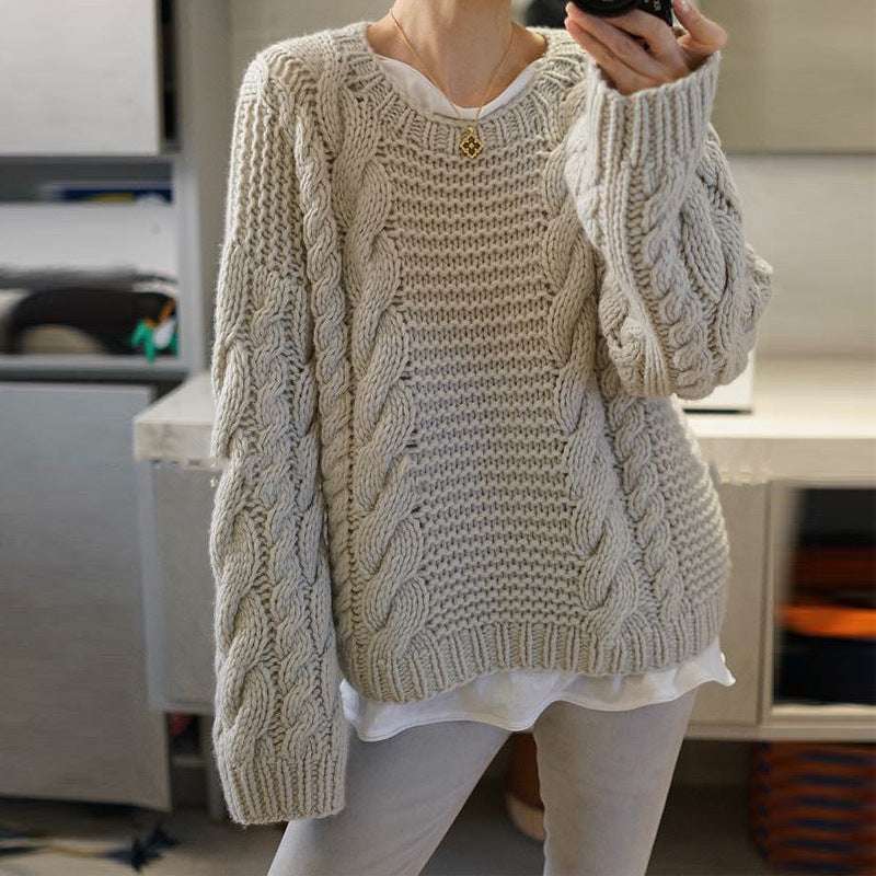 Loose And Lazy Style Knitwear Temperament Wild - globaltradeleader