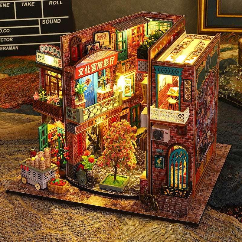 Diy Cottage Era Mark Hand-assembled 3D Puzzle Model Miniature House Model Ornaments