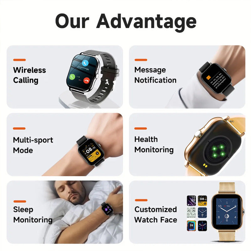 Smart Watch 144-inch Screen Full Touch Men And Women Bluetooth Calling - globaltradeleader