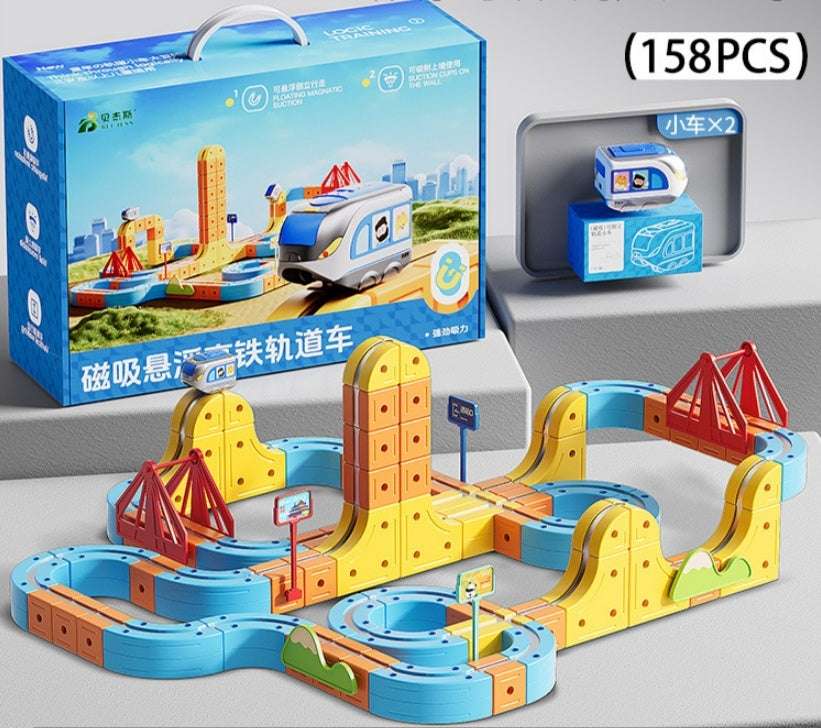 Children's Educational Electric Magnetic High-speed Rail Track Assembling Toys