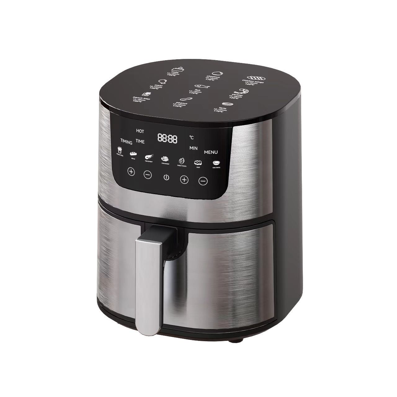 Stainless Steel Smart Visual Air Fryer Household Oven - globaltradeleader