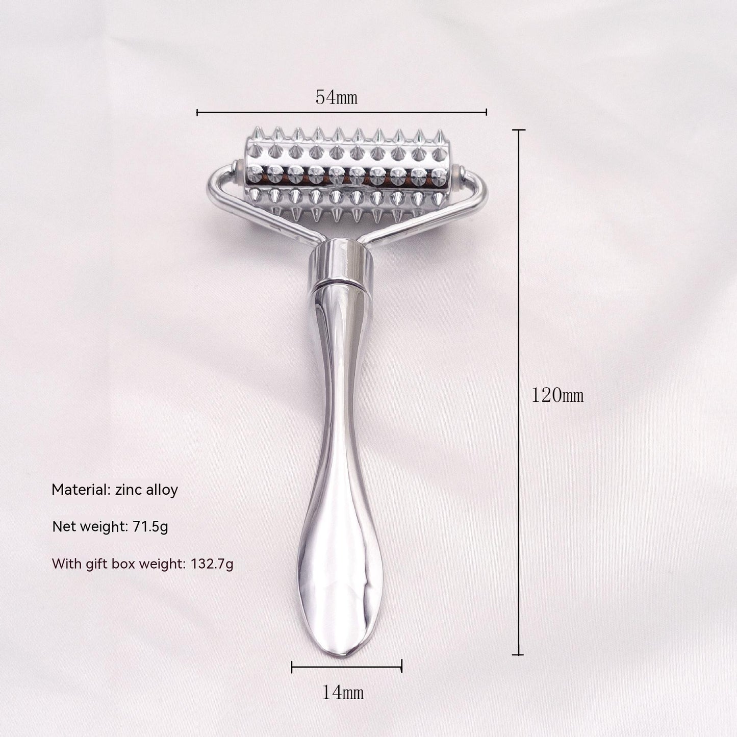 Zinc Alloy Micro Needle Roller Massage Face Slimming Device - globaltradeleader