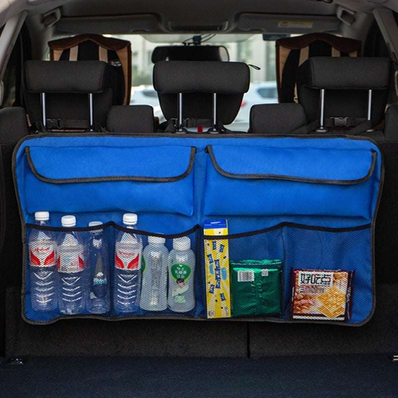 Large-capacity SUV Rear Seat Back Bag Sundries Storage Bag With Net Pocket