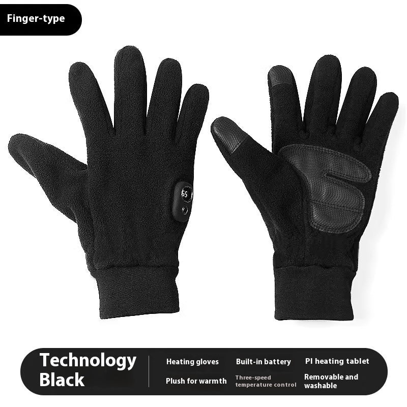 Winter Warm Thick Windproof Electric Heating Gloves - globaltradeleader