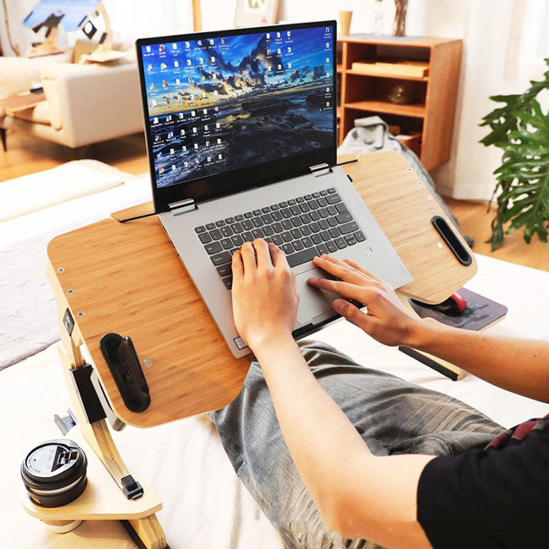 Playing Computer Table Lying On The Bed Wooden Folding Adjustable Angle - globaltradeleader