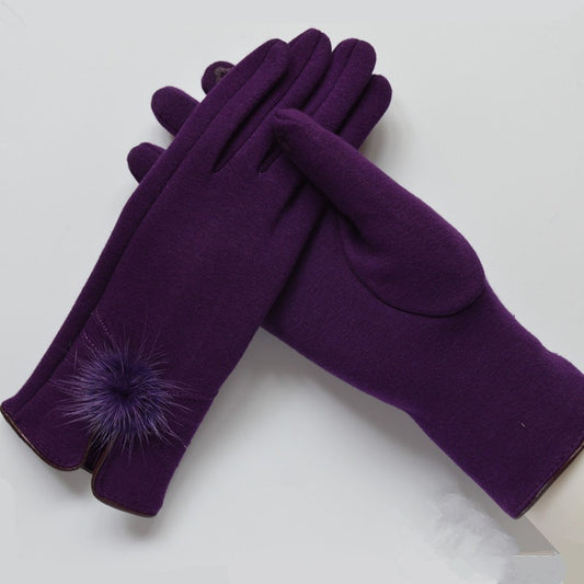 Women's Winter Warm Spun Velvet Gloves - globaltradeleader