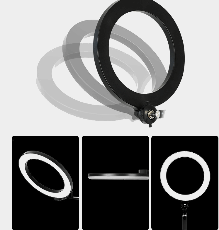 Mobile Phone Tablet Stand Shooting With Fill Light Floor Vertical Folding Rotation