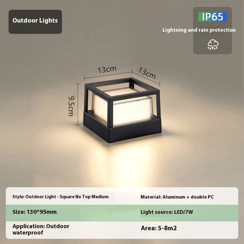 Outdoor Aluminum Wall Pillar Lamp - globaltradeleader