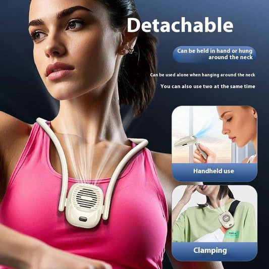 Ultra-long Life Battery Refrigeration USB Charging Mini Folding Noiseless Small Fan - globaltradeleader