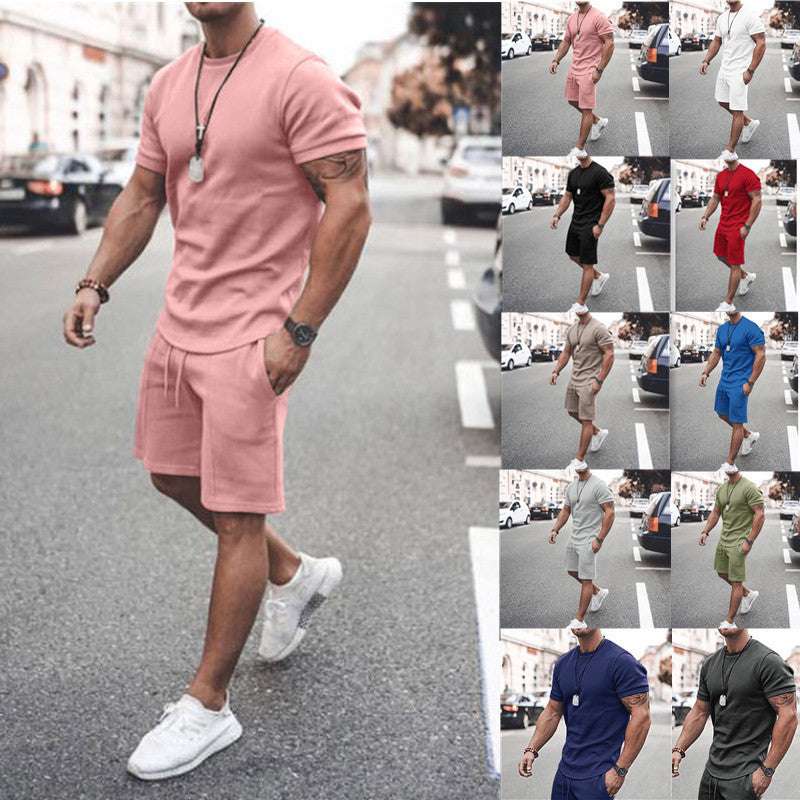 Short Sleeve Shorts Two-Piece Sports And Leisure - globaltradeleader