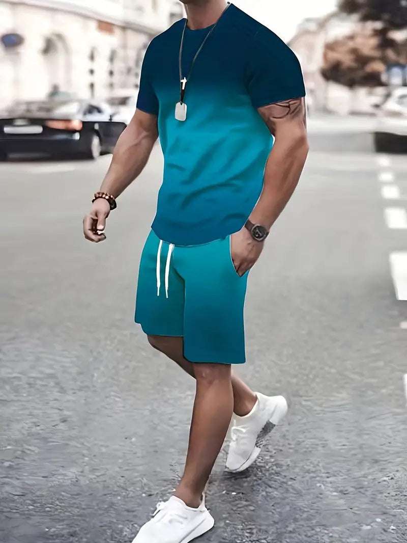 Short Sleeve Shorts Two-Piece Sports And Leisure - globaltradeleader
