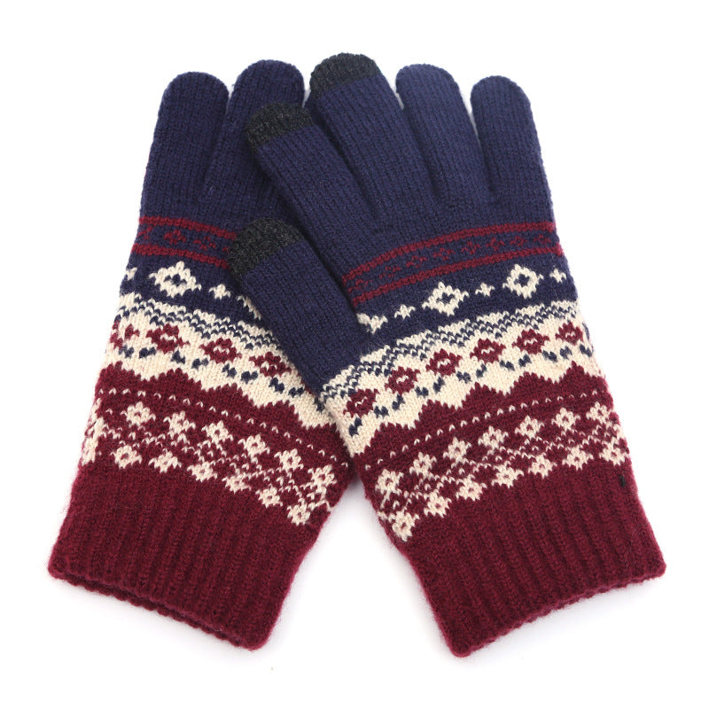 Winter Cashmere-like Fleece-lined Thermal Knitting Gloves