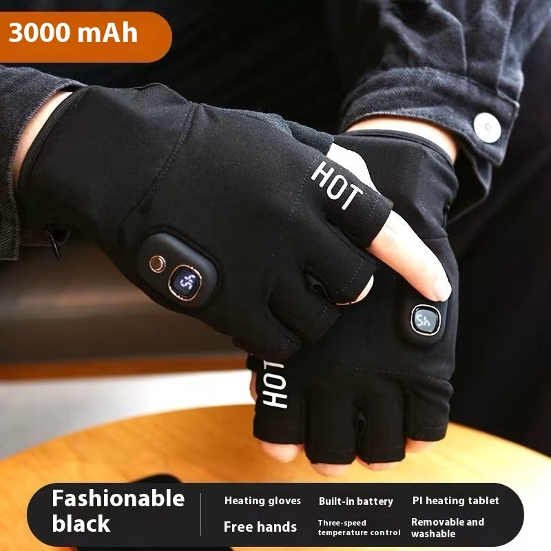 Winter Warm Thick Windproof Electric Heating Gloves - globaltradeleader