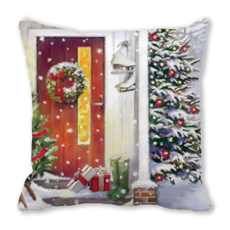 Christmas Satin Pillow Sofa Cushion