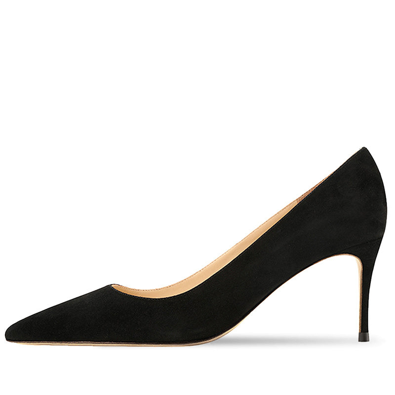 Naked Light Mouthed French Women's Soft Soled Non Tiring High-heeled Single Shoes - globaltradeleader