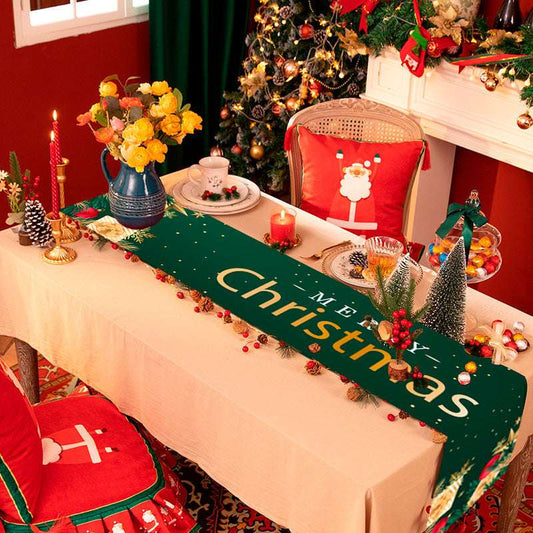 Christmas Tablecloth Polyester Fiber Oxford Cloth Table Runner - globaltradeleader