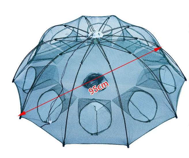 Strengthened 4-20 Holes Automatic Fishing Net Shrimp Cage Nylon Foldable Fish Trap Cast Net Cast Fold Crab Trap Fishing Network - globaltradeleader