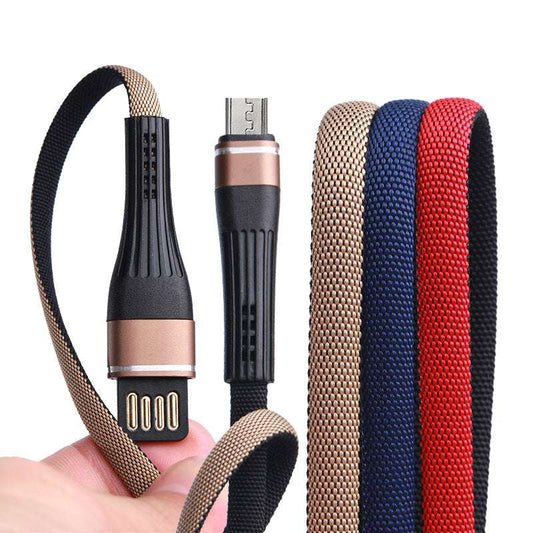 Insert Long Tail Anti-breaking Denim Braided Data Cable
