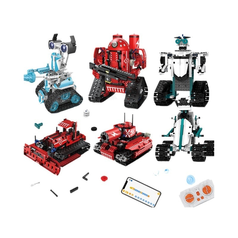 Programming Robot Electric Building Blocks Remote Control Car Toys - globaltradeleader