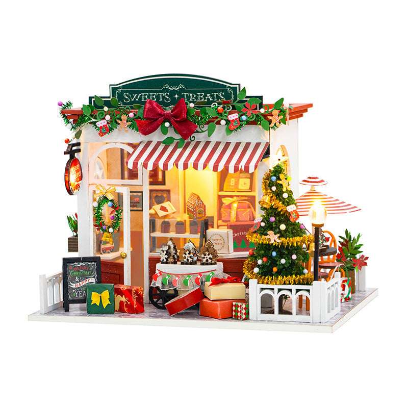 The Christmas Cottage Hand-assembled Villa Model