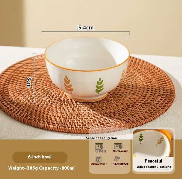 Deep Plates Dinner Plate High Sense Underglaze Tableware - globaltradeleader