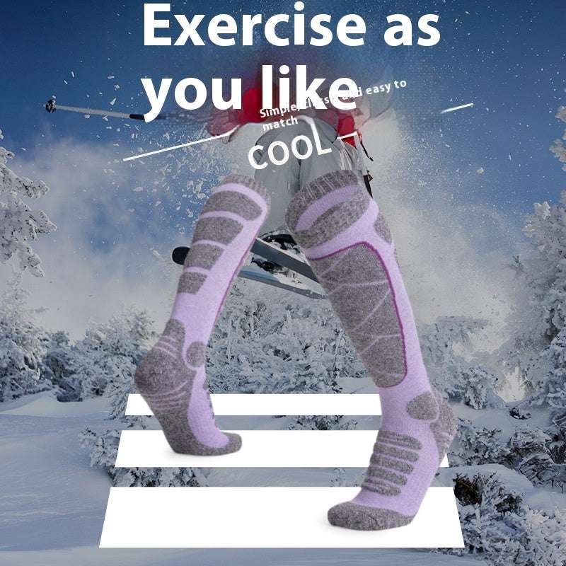 Women's Autumn And Winter Warm Outdoor Sports Socks Terry Sock - globaltradeleader