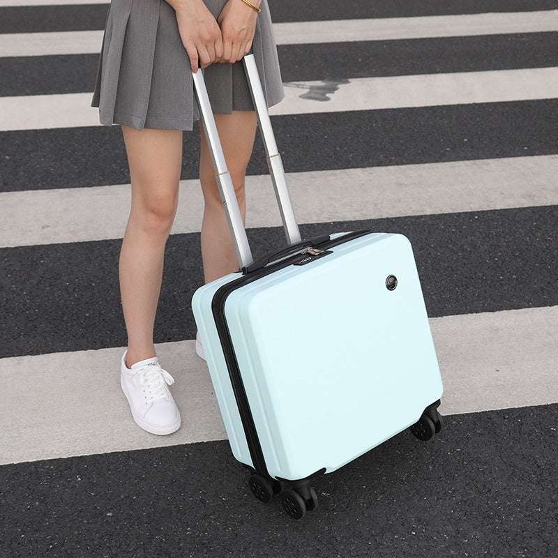 18-inch Trolley Case Printed Pattern Luggage Small Children Suitcase Boarding Bag Suitcase - globaltradeleader