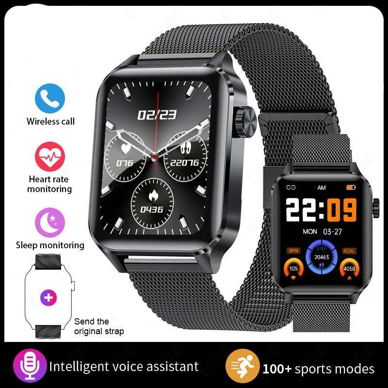 Bluetooth Calling Waterproof Health Monitoring Smart Watch - globaltradeleader