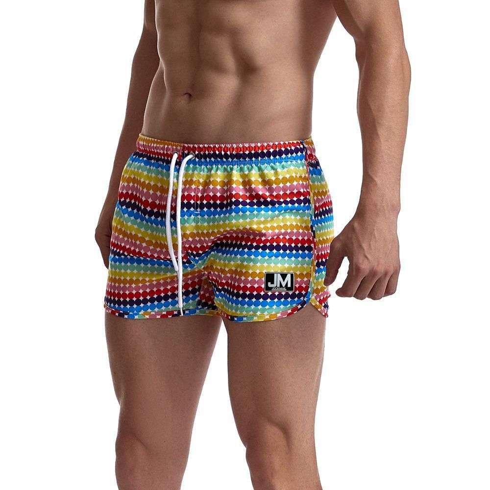 Men's Rainbow Print Beach Sports Shorts - globaltradeleader