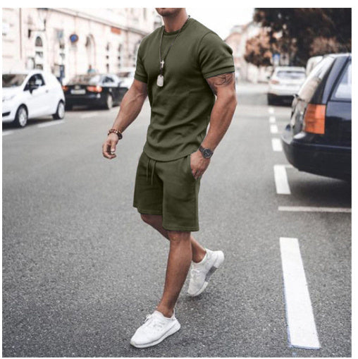 Short Sleeve Shorts Two-Piece Sports And Leisure - globaltradeleader