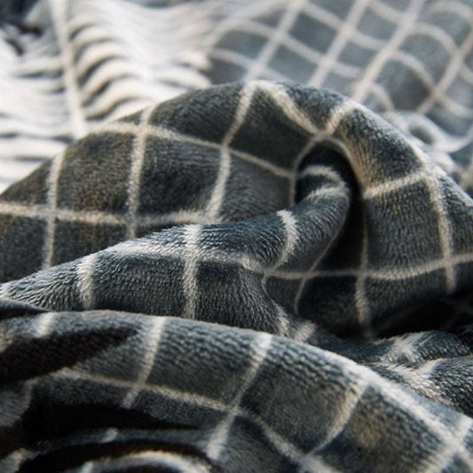 Student's Thick Coral Fleece Single Blanket