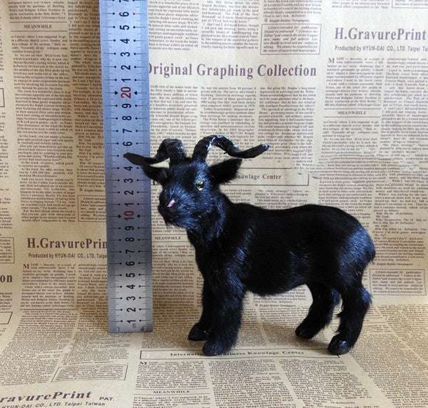 Simulation Black Goat Model Teaching Material Props