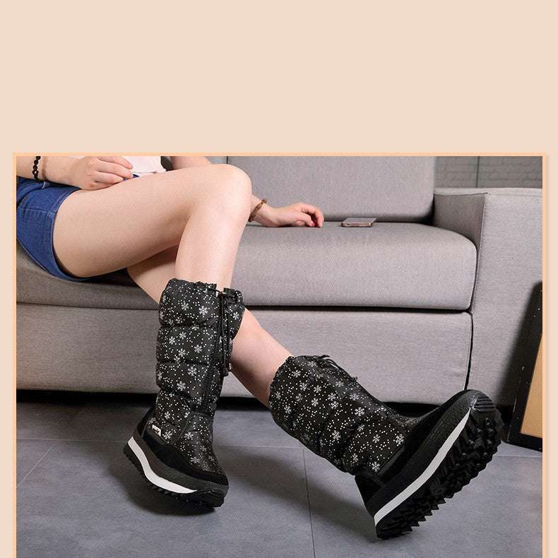 Women Boots Winter Shoes Women Snow Boots Platform Keep Warm Ankle Winter Boots with Thick Fur Heels - globaltradeleader