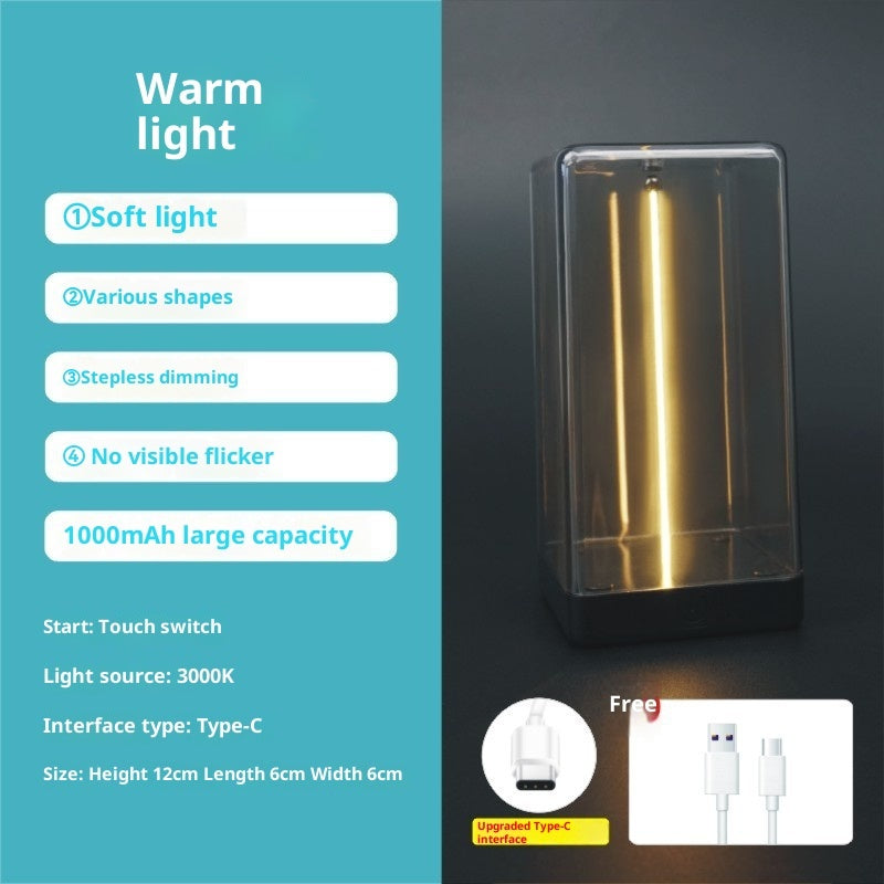 Charging Quantum Wire Atmosphere Small Night Lamp Bedroom Bedside Lamp - globaltradeleader