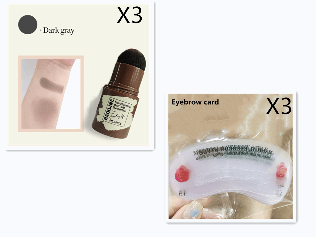 Brow Stamp Shaping Kit Eyebrow Stamp Waterproof Long Lasting Natural Shape Brow Stamp Contouring Stick Makeup Eyebrow Shadow