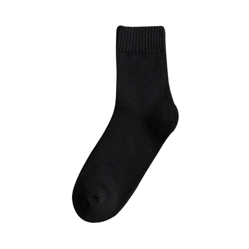 General Floor Thickened Plus Velvet Tube Socks Solid Color