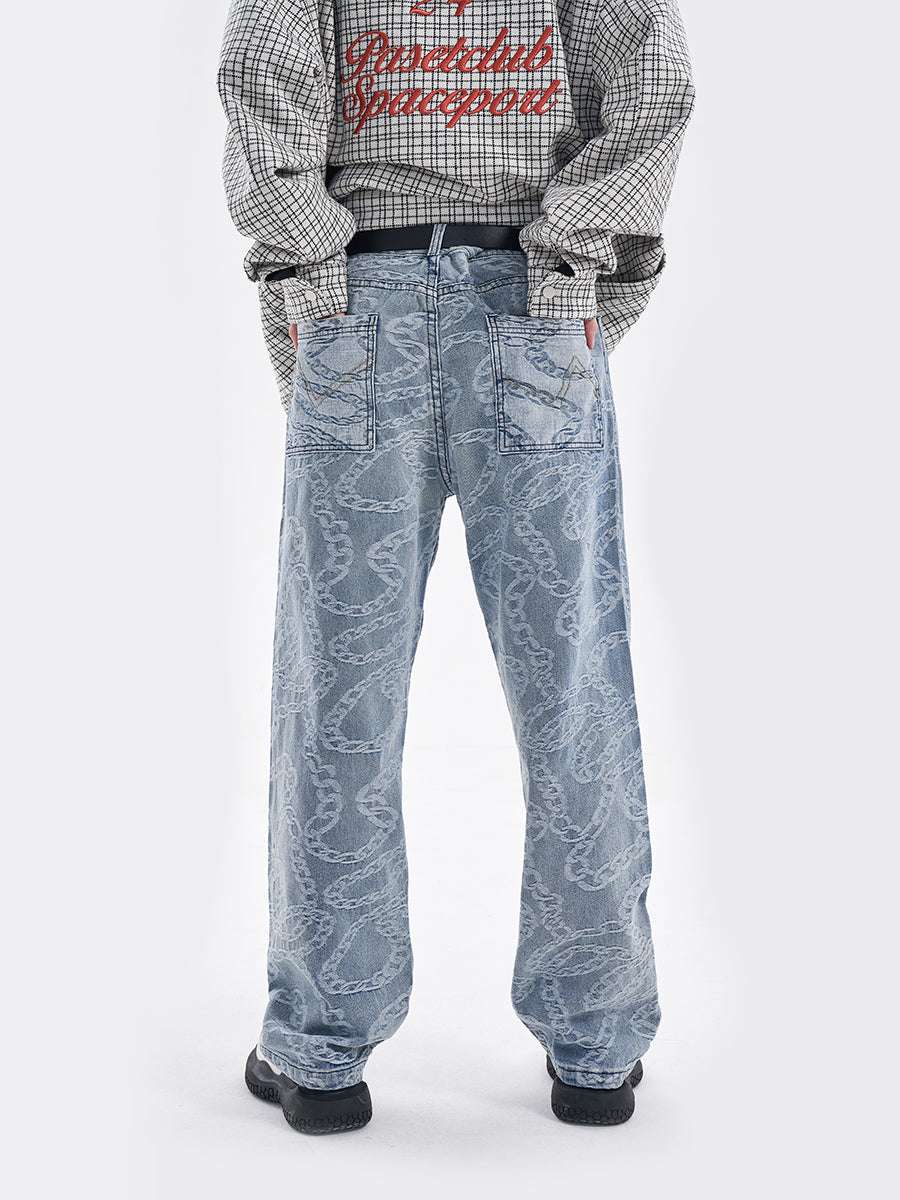 Straight Tube High Street Retro Pants From Europe And America