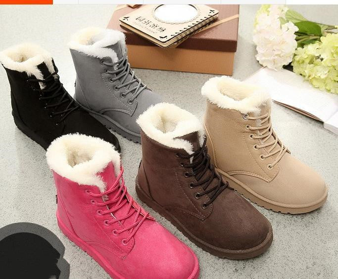 Female Warm Ankle Boots Women Snow Winter Shoes - globaltradeleader
